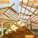 Hurricane Ties for Rafters, 50 Pack 18-Gauge Galvanized Hurricane Straps & Rafter Ties, Structural Connectors for Roof Truss and 2X Deck Joists