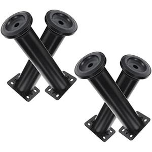 SEWOART 6pcs Adjustable Bed Frame Support Legs Heavy Duty Under Mattress Support Height Adjustable Furniture Legs for Bed Sofa and Cabinets with Base