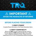 TRQ Passenger Side Mirror Assembly Power Heated Memory Turn Signal Puddle Light Chrome Power Folding Compatible with 07-08 Chevrolet Tahoe Off Road Package 07-08 Suburban 1500 2500 Off Road Package