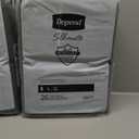DEPEND, Diaper, 52 Pack, Color Grey, Size L