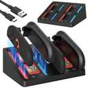 FANPL Joycon 2 Charging Dock Station, Charger Stand for Nintendo Switch 2 Controller with 4 Game Store and Type C Charging Cable