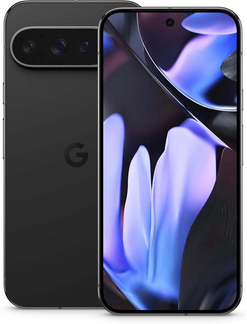 Google Pixel 9 Pro XL - Unlocked Android Smartphone with Gemini, Triple Rear Camera System, 24-Hour Battery, and 6.8" Super Actual Display - Obsidian - 128 GB 
