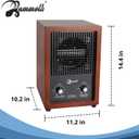 Mammoth Ion and Ozone Generator 3000 mg/hour, Adjustable up to 3,500 SqFt Ionizer & Deodorizer Ozone Odor Eliminator- Ozone Machine Wooden Design Ideal for Dust, Pollen, Pets & Smoke Smell