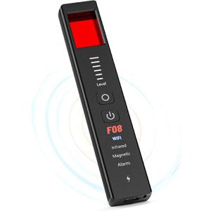 Hidden Camera Detectors Pro - Bug Detector, Spy Camera Finder, GPS Tracker Detector, SOS Alarm, Anti-Theft, 6-in-1 Detector for Travel, Hotel, Airbnb, Car, 6 Sensitivity Levels (Small)