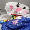 6FT Easter Inflatables Outdoor Decoration Inflatable Bunny, Built in LED Lights Blow Up Yard Decoration for Lawn Garden Holiday Party