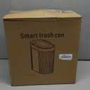 jinligogo 2 Pack 5 Gallon Bathroom Trash Can with Lid, Automatic Motion Sensor Black Trash Can, Touchless Slim Waterproof Garbage Bin for Kitchen, Bedroom, Office, and Bathroom