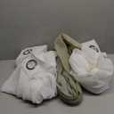 KOUFALL Sage Green Curtains 84 Inches Long for Bedroom Living Room,White and Light Green Ombre Pattern Boho Sheer Sliding Door Curtains 2 Panel Sets