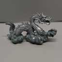 Saim Aquarium Dragon Statue Resin Ornaments Asian Fish Tank Decor  HandCarved Aquarium Ornament for Fish Tank, Home & Garden Decor, Lucky Feng Shui Statue