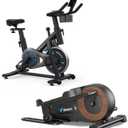 MERACH S26 Exercise Bike & E43 Under Desk Elliptical Machine