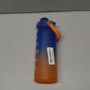 Motivational Water Bottle 32oz with Time Marker- Leakproof & BPA Free Sports Water Bottle with Straw & Carry Strap for Gym, Travel and Outdoor Sports (Blue/Orange Gradient)