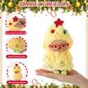 2 Sets Christmas 17 cm/6.7 Inch Doll Clothes Outfits Accessories Dolls with Shoes Glasses Costume Stylish Adorable Dress up for Christmas Winter Holiday Decor Gifts(Cute Style)