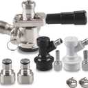 Sankey Kegerator D Type Keg Coupler D Keg Tap Dispenser with Keg Coupler Adapter Ball Lock Conversion Kit Ball Lock Disconnect Set For Beer Keg Kegging by LUCKEG