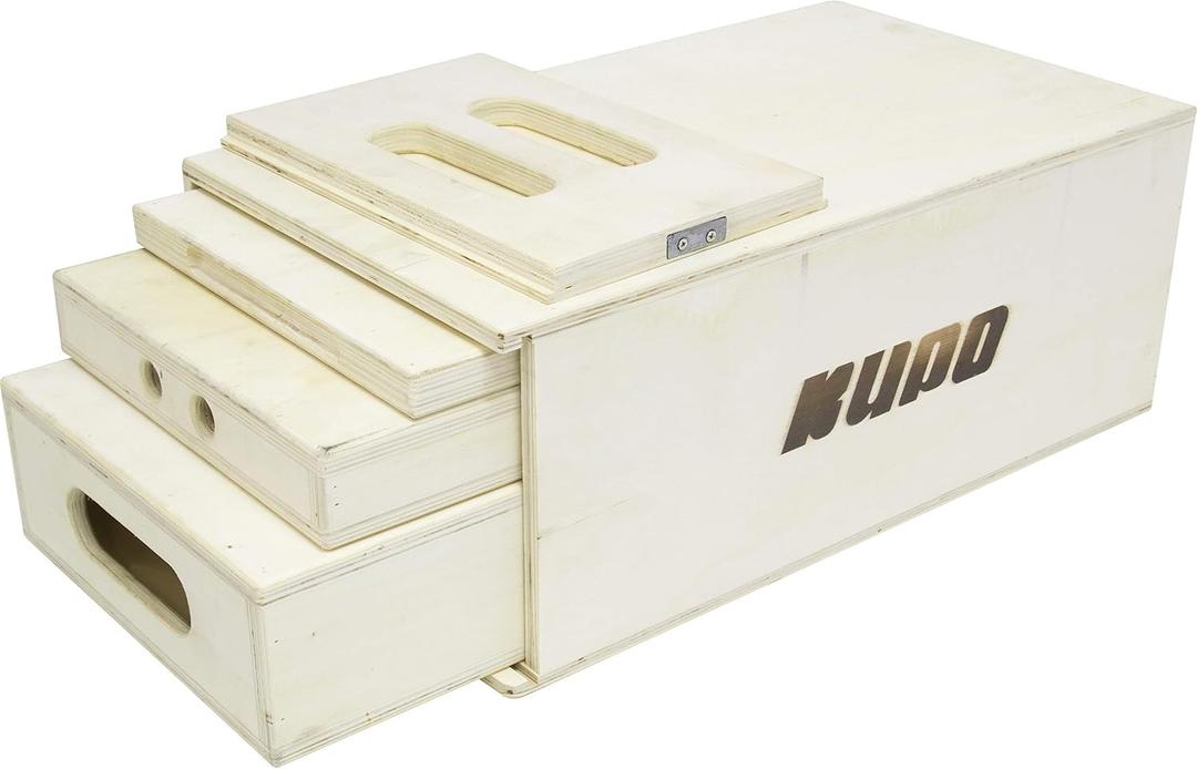 Kupo 4-in-1 Nesting Apple Box Set with Pancake, Quarter, Half, and Full Boxes, 9-Ply Birchwood Space-Saving Grip Solution for Studio dirty scuffed up