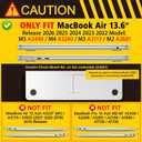 May Chen for M5 MacBook Air 13.6 Inch Case 2026 2025 2024-2022 Release M5 A3449 M4 A3240 M3 A3113 M2 A2681, Plastic Hard Shell Case for MacBook Air 13.6" with Retina Display, Luxury Dahlia