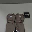 MCTi Kids Mittens Waterproof Winter Ski Warm Sherpa Lined Long Cuff with String (XX-Small, Grey)