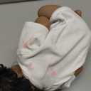 Reborn Baby Dolls Silicone Full Body Black Boy 19 Inch Lifelike Sleeping Baby Doll Poseable Realistic Newborn Baby Dolls African American Reborn Doll with Hair Gift Toys for Kids Age 3+ Girls