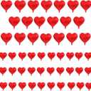 50 Pcs Red Heart Balloon 20 Pcs 10 inch Foil Balloon 30 Pcs 5 inch Mini Balloon for Wedding Bridal Shower Anniversary Valentines Day Engagement Marriage Party Decorations Supplies