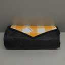 TigeJoy Extra Large Picnic Blanket Waterproof Foldable 80''x80'', Outdoor Picnic Mat Beach Blanket Sandproof for Park, Grass, Travel, Hiking, Camping Essentials, Gingham Picnic Blanket (Yellow)