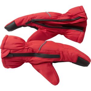 Andy & Evan Kids' Waterproof Snow Gloves Winter Gloves Side Zippers Touchscreen Ski Snowboard Sledding w/ Warm Fleece Palms, Red, Size 2T-4T