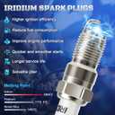 Iridium Spark Plugs 8 Pack 7164 TR55IX Compatible with 1997-2010 Ford F150 V8 4.6 5.4, Ford Expedition Explorer Mustang, Cadillac, Chevy, GMC, Lincoln, Buick, Mercury Vehicles 4.1-8.1L
