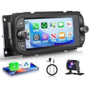 4+64G Radio for Dodge Ram 1500/2500/3500 2002-2006,for Jeep Grand Cherokee 1999-2004,for Jeep Wrangler 2003-2006-Android Wireless CarPlay Android Auto 6.86 IPS Touch Screen Car Radio for Dodge Ram