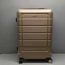 SHOWKOO Luggage Sets Expandable PC+ABS Durable Suitcase Double Wheels TSA Lock 3pcs, Champagne (20in24in28in)