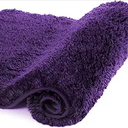Walensee Bath Mat - Non Slip, Thick Plush, Machine Washable (20 x 32, Dark Purple) Soft Microfiber Shaggy Rug for Bathroom & Shower