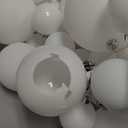 2 Pcs Christmas Ball Garland 6 ft Ball Ornaments Christmas Bulb Garland Xmas Tree Bauble Decorations for Party Supplies Indoor Outdoor Home Office Decoration Accessories(White)