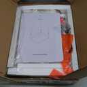 Adjustable Ottoman Pouf, 4 Height Position & 60 Degree Tilt Angle Adjustment Footrest Ottomans Footrest Foot Stools Pouffe Footstool for Under Desk for Living Room Home(Beige)