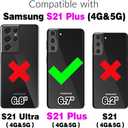 Wallet Case for Samsung Galaxy S21 Plus S21+ 5G with Wrist Strap 9+ Card Slots Zipper Purse, Luxury PU Leather Stand Full Body Phone Cover for S21+5G S21plus 21S + S 21 21+ G5 Women Deep Purple (Wine Red)