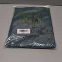 KOUFALL Short Green Christmas Curtains for Kitchen Bathroom Window,Sheer Linen Decorative Curtains for Bedroom (36"W x 45"L (Pack of 2))