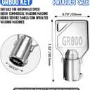 2 x Speed Queen washer and dryer key -GR800 Commercial Coin laundry machine keys for replaces speed queen 54612 key(1 Pcs)