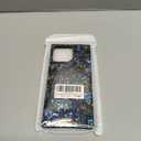 KERZZIL Elegent Pearl Abalone Pattern Compatible with iPhone Case, Slim Soft Rectangle Edge TPU Silicone Protective Bumper Cases Cover(Black Pearl,15 Pro Max)