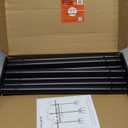 Ottsuls Bird Feeder Pole, 2 Pack 92 INCH Double Shepherds Hooks for Outdoor, Garden Pole with 5 Base Prongs Heavy Duty Planter Hooks for Hanging Plant Baskets, Lantern, Hummingbird Feeder