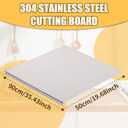 Nisorpa 35.4"x19.7" Extra Large Stainless Steel Cutting Board with Lip