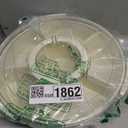 Divided Rotating Serving Tray with Lid and Handle, Portable Snackle Box for Fruits Snacks Veggie Charcuterie, Clear Lazy Susan Organizer and Fridge Storage Container for Adults Child (1PCS, 12" L (White))