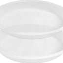 2 Packs Clear Plant Saucer Pot Tray, 15 16 Inch Plastic Flower Planter Saucers and Drip Trays for Indoors Outdoors, Heavy Durable Plant Plate Water Catcher