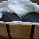 Black Car Seat Covers Full Set, Breathable Leather Automotive Front and Rear Seat Covers & Headrest, Universal Automotive Vehicle Seat Cover for Most Sedan SUV Pick-up Trucks