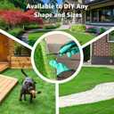 Realistic Artificial Grass Mat Customized Sizes, 6ft x10ft Synthetic Fake Grass Mat for Dogs, Reusable Turf Outdoor Rug Patio Garden Balcony Landscape, Faux Grass Rug with Drainage Holes