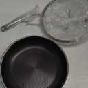 Non Stick Frying Pans 12 inch, Hybrid Frying Skillets Nonstick with Lid,non stick Stainless Steel Pans, Dishwasher and Oven-Safe Chef Pan, Induction Compatible Cooking Pan, PFOA Free Cookware