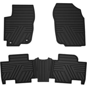 All Weather Floor Mats Custom Fit for Toyota RAV4 2013-2018 Waterproof Heavy Duty Anti-Slip Car Mats, 1st & 2nd Row Full Black