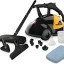 McCulloch MC1275 Heavy-Duty Steam Cleaner, 45 Minute Runtime, 18 Accessories: Mop Head, Brushes, & More - Built for Home, Tile, Grout, Carpet, Furniture, & Personal Car Detailing