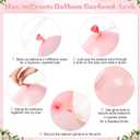 Pink Balloon Arch Kit 124Pcs Pink and White Balloon Arch Garland Kit Pastel Pink Light Pink Sand White Balloons for Baby Shower Bridal Shower Wedding Anniversary Birthday Party Decorations