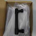 khtumeware Matte Black Cabinet Pulls - Center to Center 4" (Approx. 102MM) - Pack of 5 - Kitchen Handles for Cabinets Cupboard Handles Drawer Pulls