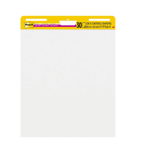 Post-it Super Sticky Easel Pad, 25 in x 30 in, White, 30 Sheets/Pad, 2 Pads/Pack, Great for Virtual Teachers and Students