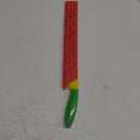 DECHOUS Watermelon Knife with Sleeve: Long Serrated Watermelon Knife for Melon Cutting - Kitchen Fruit Melon Cutter Slicer for Home Summer Party Fruit Serving (Red Yellow Green)