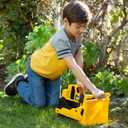 CAT Construction Toys, 15" Bulldozer Construction Toy, Ages 2+, Sturdy Plastic, No Batteries Required, Tough Rigs Series