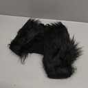 Ice Fabrics Craft Faux Fur Fabric Pre Cut Rolls - 6"x60" Fur Ribbon Mohair Fabric Strips - Super Soft and Fuzzy - Perfect for Crafts, Costumes & Decoration - Black - 6x60