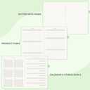 2 x &And Per Se Fitness Workout Journal for Men & Women, Workout Log Book Planner with Daily Diet, Gym Exercise & Training Trackers - Undated, A5 Size, Leather Hardcover (Light Green)