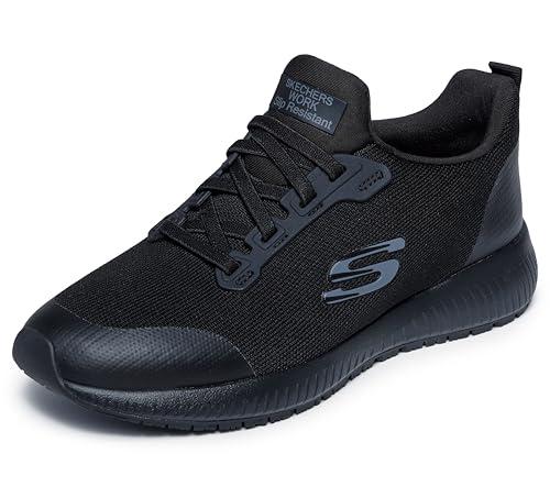 Skechers Women's Work Squad Sr Food Service Shoe, Black, 7.5